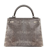 Hermes Kelly Sellier 28 Ombre Veranus Salvator Lizard Palladium Hardware