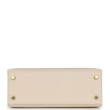 Hermes Kelly Sellier 25 Craie Epsom Gold Hardware