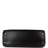 Hermes Kelly 35 Retourne Black Box Gold Hardware