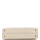 Hermes Kelly Sellier 20 Beton Mate Alligator Gold Hardware