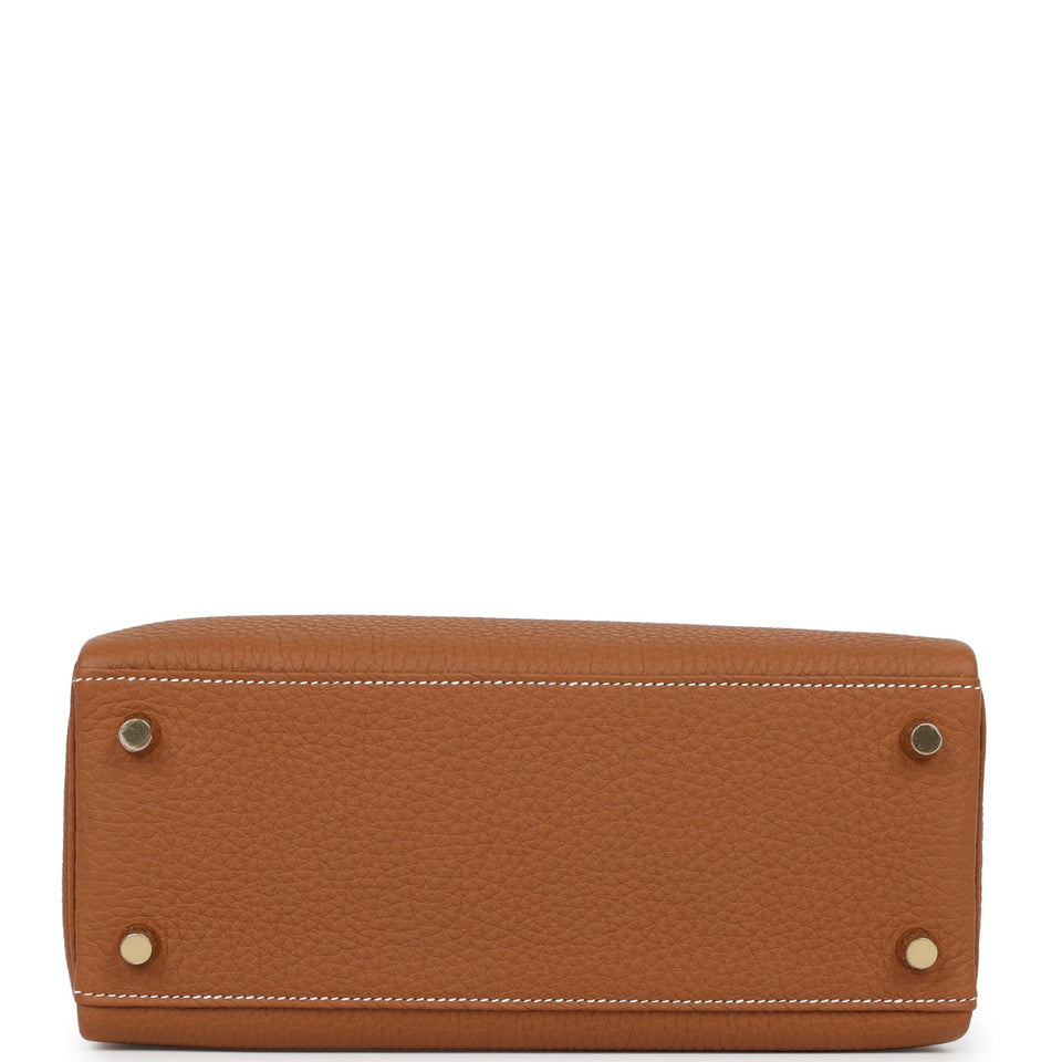 Hermes Kelly Retourne 25 Gold Togo Gold Hardware