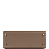 Hermes Kelly Sellier 25 Etoupe Epsom Gold Hardware