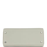 Hermes Kelly Retourne 28 Gris Neve Togo Palladium Hardware