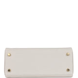 Hermes Kelly Retourne 25 Gris Pale Togo Gold Hardware