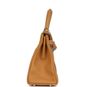 Hermes Kelly Retourne 28 Naturel Sable Togo Palladium Hardware