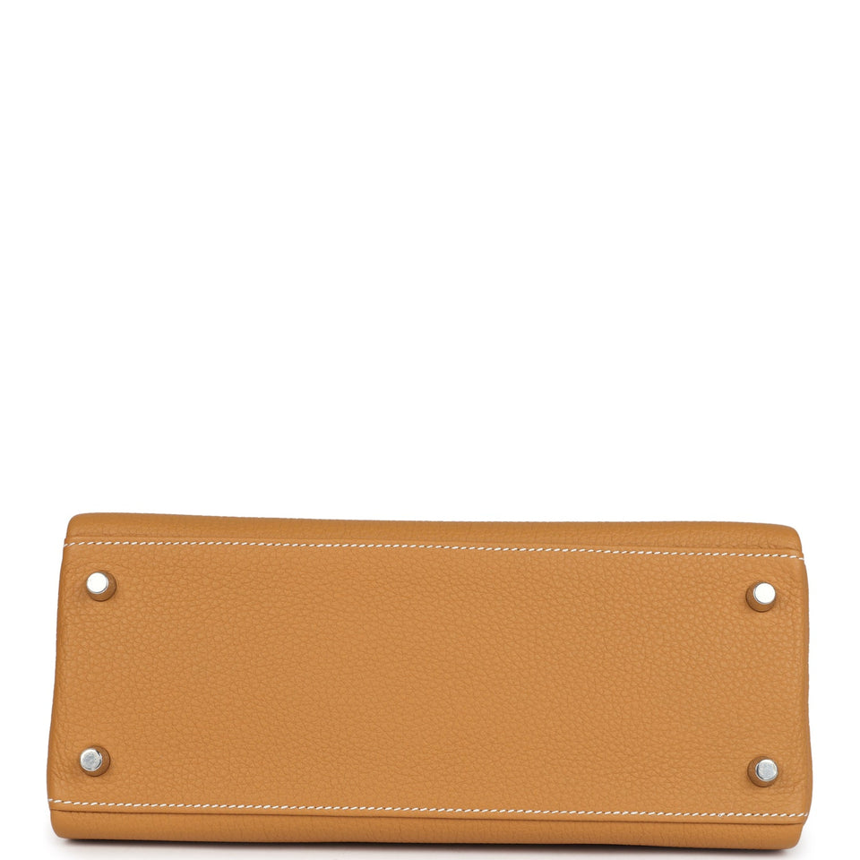 Hermes Kelly Retourne 28 Naturel Sable Togo Palladium Hardware