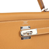 Hermes Kelly Retourne 28 Naturel Sable Togo Palladium Hardware