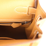 Hermes Kelly Retourne 28 Naturel Sable Togo Palladium Hardware