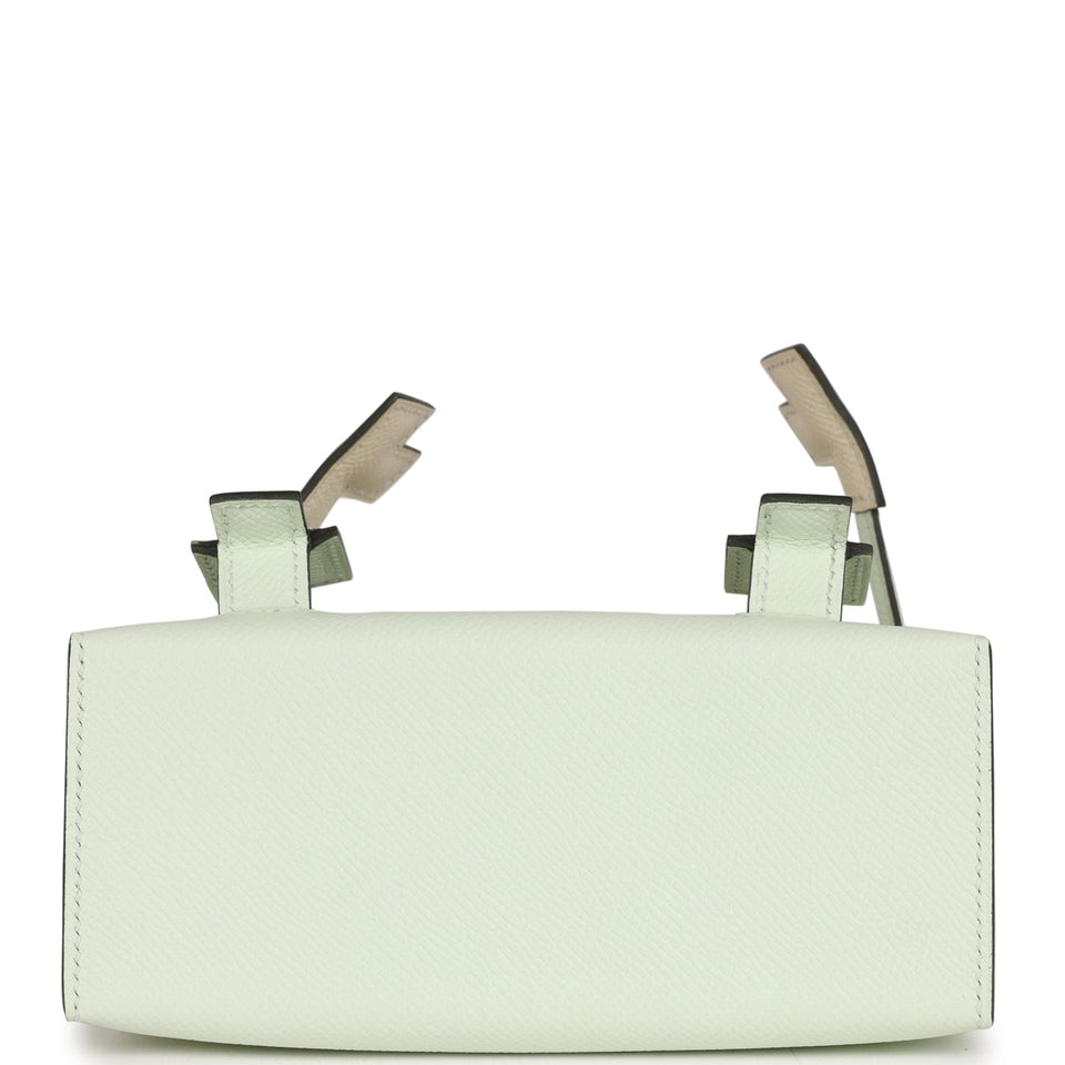 Hermes "Quelle Idolle" Picto Kelly Doll Vert Fizz Epsom Palladium Hardware