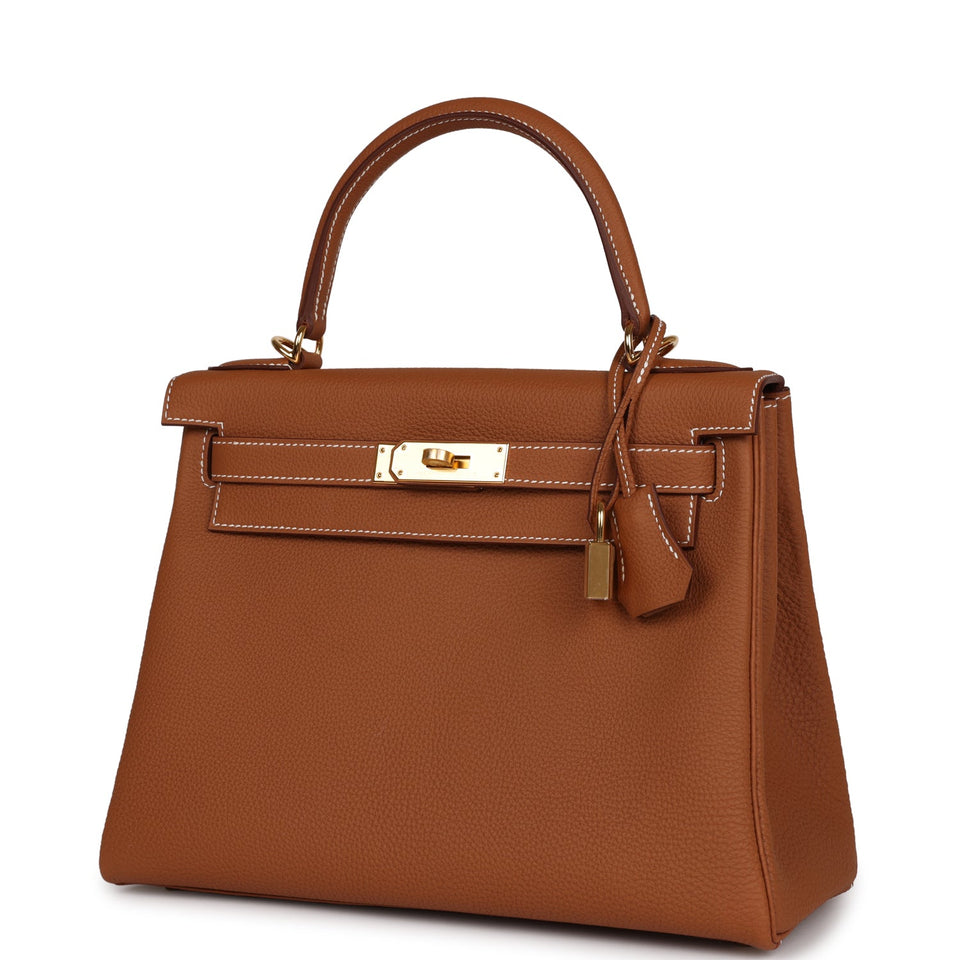 Hermes Kelly Retourne 28 Gold Togo Gold Hardware