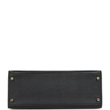 Hermes Kelly Sellier 28 Black Epsom Gold Hardware