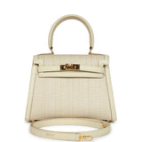 Hermes Kelly Sellier 20 Parchemin Crinoline and Box Gold Hardware