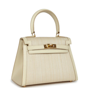 Hermes Kelly Sellier 20 Parchemin Crinoline and Box Gold Hardware