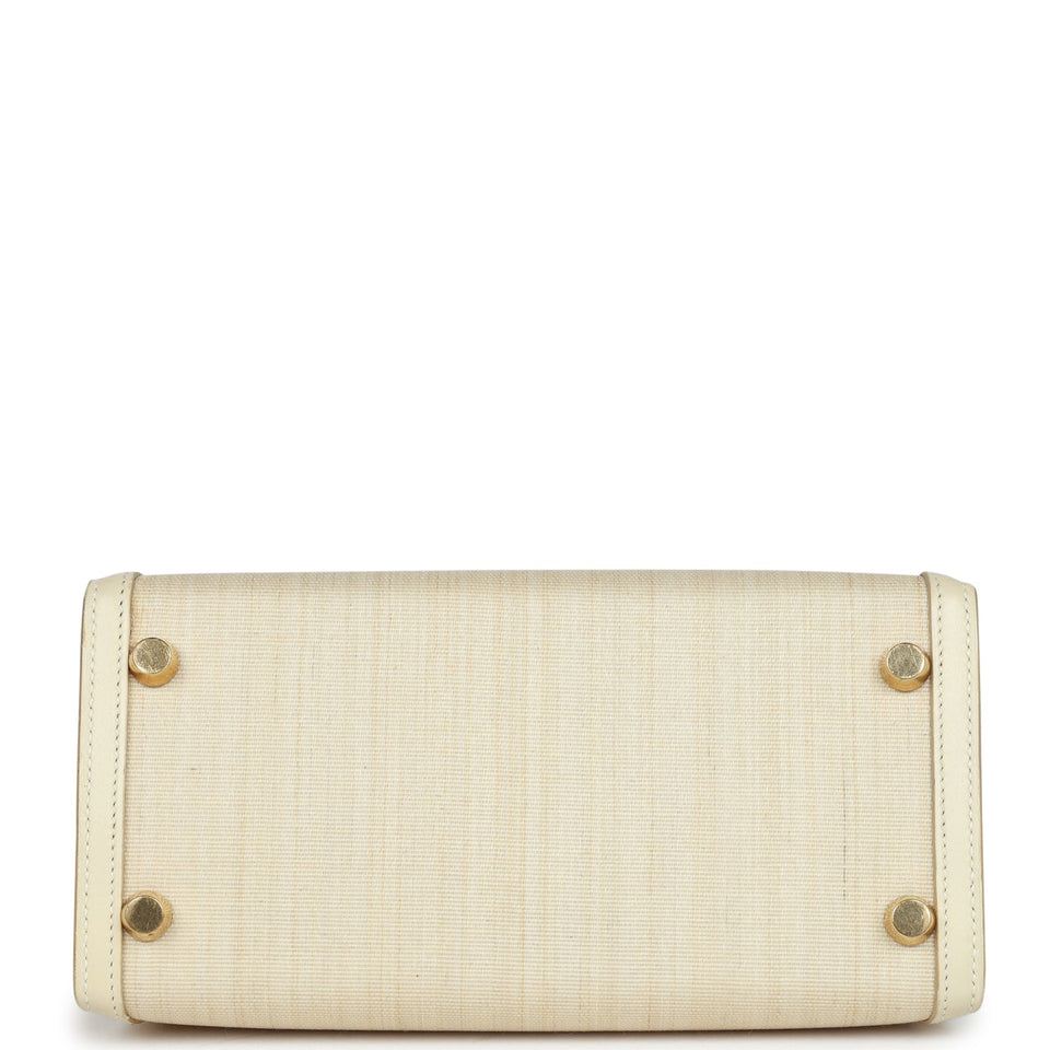 Hermes Kelly Sellier 20 Parchemin Crinoline and Box Gold Hardware