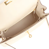 Hermes Kelly Sellier 25 Nata Epsom Gold Hardware