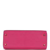Hermes Kelly Retourne 28 Rose Shocking Chevre Gold Hardware