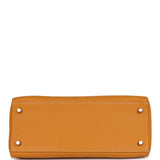 Hermes Kelly Retourne 28 Moutarde Clemence Palladium Hardware