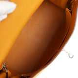 Hermes Kelly Retourne 28 Moutarde Clemence Palladium Hardware