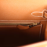 Hermes Kelly Sellier 25 Gold Epsom Gold Hardware