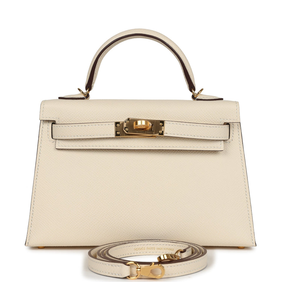 Hermes Kelly Sellier 20 Nata Epsom Gold Hardware