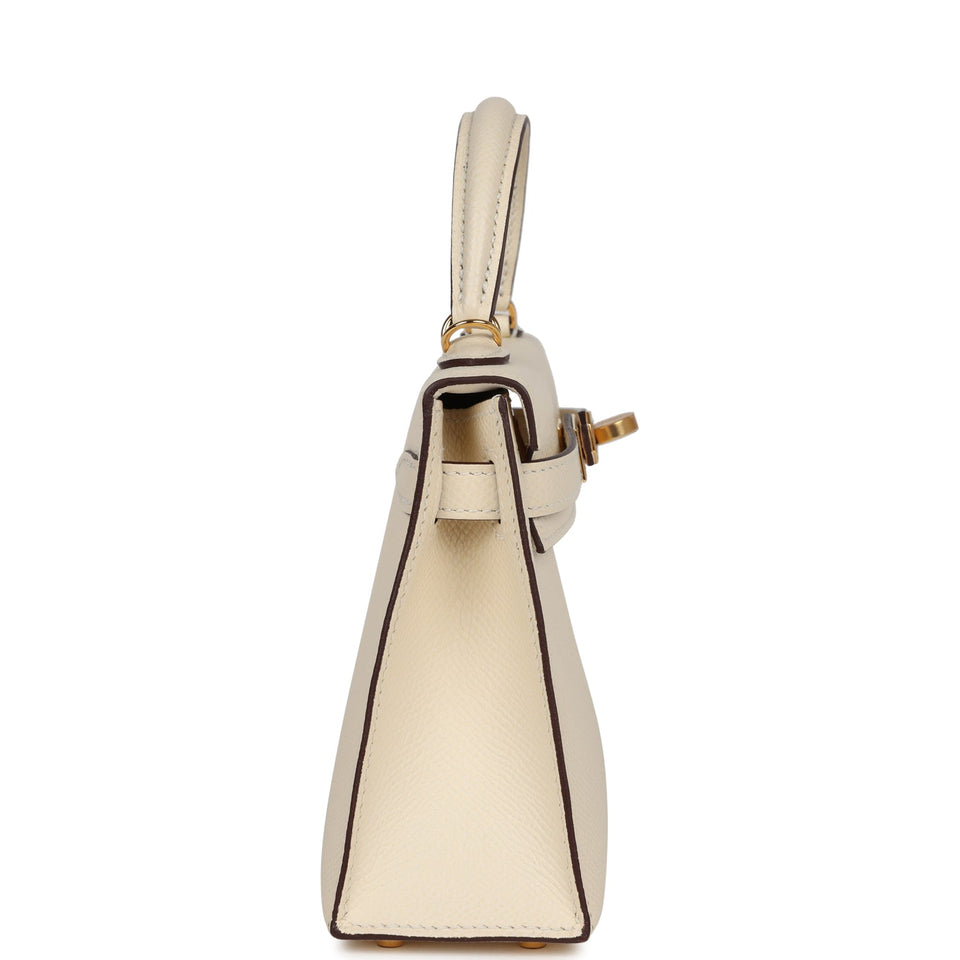 Hermes Kelly Sellier 20 Nata Epsom Gold Hardware