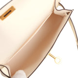 Hermes Kelly Sellier 20 Nata Epsom Gold Hardware