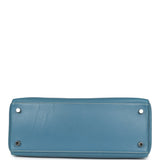 Hermes Kelly Retourne 28 Blue Jean Gulliver Palladium Hardware