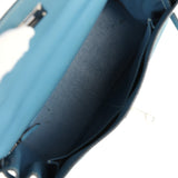 Hermes Kelly Retourne 28 Blue Jean Gulliver Palladium Hardware