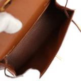 Hermes Micro Kelly Sellier 15 Gold Courchevel Gold Hardware