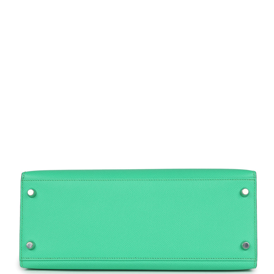 Hermes Kelly Sellier 28 Vert Comics Epsom Palladium Hardware
