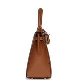 New Hermes Kelly Sellier 25 Gold Epsom Gold Hardware