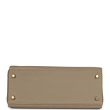 Hermes Kelly Retourne 28 Beige Marfa Clemence Gold Hardware