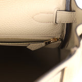 Hermes Kelly Retourne 28 Beige Marfa Clemence Gold Hardware