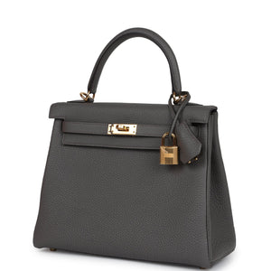 Hermes Kelly Retourne 25 Etain Togo Gold Hardware