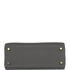 Hermes Kelly Retourne 25 Etain Togo Gold Hardware