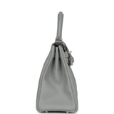 Hermes Kelly Retourne 28 Gris Mouette Togo Palladium Hardware