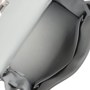 Hermes Kelly Retourne 28 Gris Mouette Togo Palladium Hardware