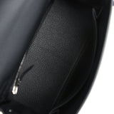 Hermes Kelly Retourne 25 Black Togo Palladium Hardware