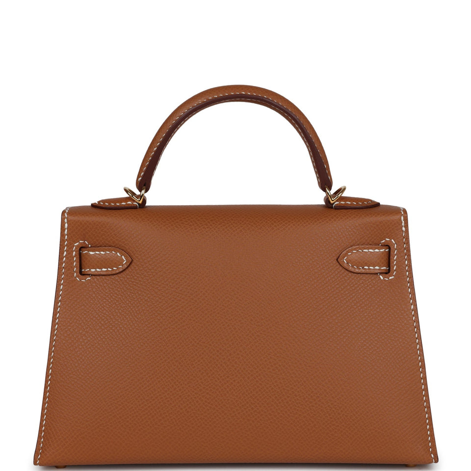 Hermes Kelly Sellier 20 Gold Epsom Gold Hardware