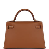 Hermes Kelly Sellier 20 Gold Epsom Gold Hardware