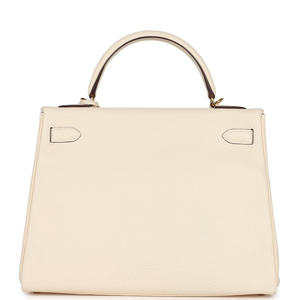 Hermes Kelly Retourne 32 Nata Clemence Gold Hardware