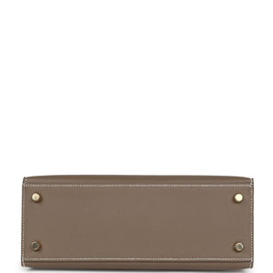 Hermes Kelly Sellier 25 Etoupe Epsom Gold Hardware