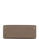 Hermes Kelly Sellier 25 Etoupe Epsom Gold Hardware