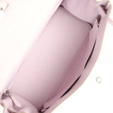New Hermes Kelly Retourne 28 Mauve Pale Clemence Palladium Hardware