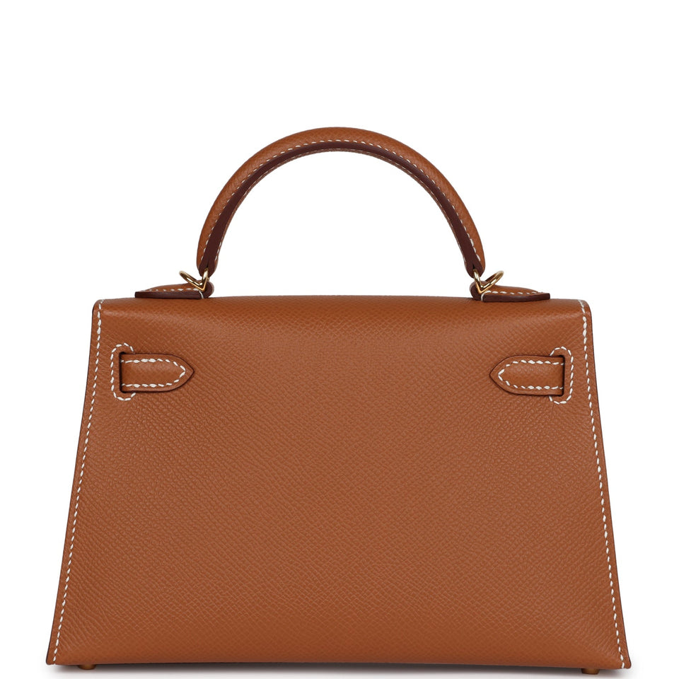Hermes Kelly Sellier 20 Gold Epsom Gold Hardware