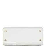 Hermes Kelly Retourne 25 New White Swift Gold Hardware