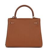 New Hermes Kelly Retourne 25 Gold Togo Gold Hardware