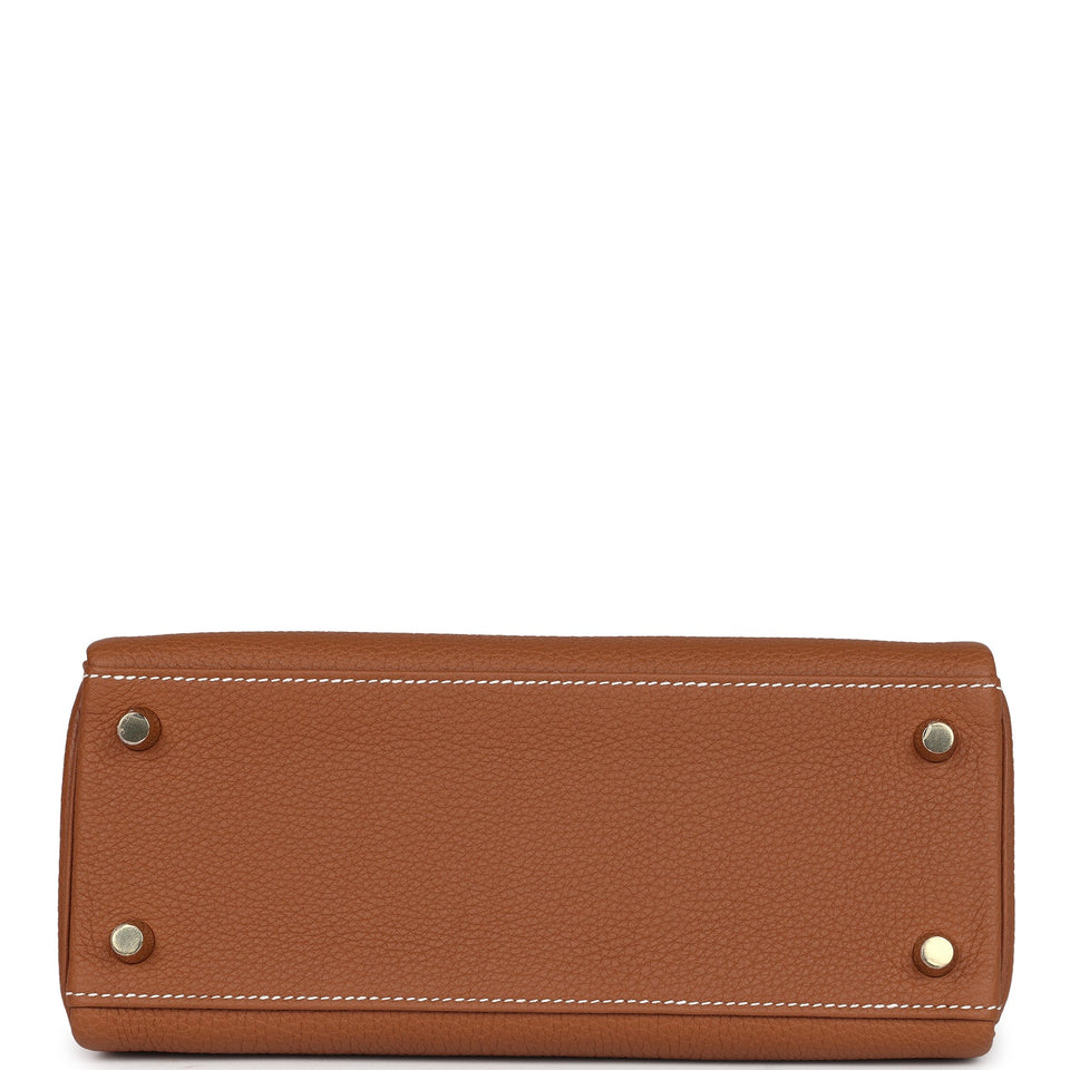 New Hermes Kelly Retourne 25 Gold Togo Gold Hardware