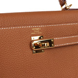 New Hermes Kelly Retourne 25 Gold Togo Gold Hardware