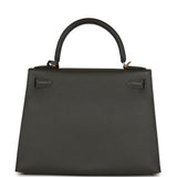 Hermes Kelly Sellier 28 Vert De Gris Epsom Gold Hardware